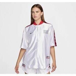 Nike USA 24 Village Basketball Seasonal Top Jersey Women's Large FD5256-100 NWOT